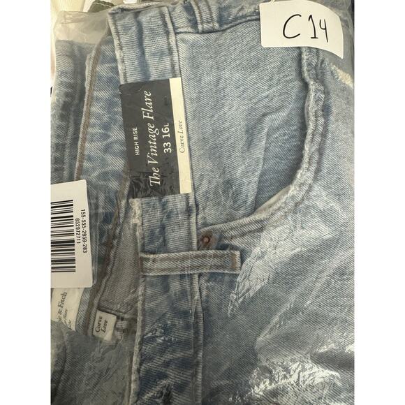 Abercrombie Fitch Women 33 16L The Vintage Flare High Rise Curve Love Jeans New - Picture 16 of 16